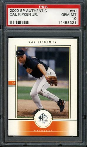 2000 SP Authentic #020 Cal Ripken PSA 10 #14453321