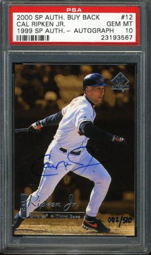 2000 SP Authentic Buybacks #126 Cal Ripken 99/510 PSA 10 #23193567
