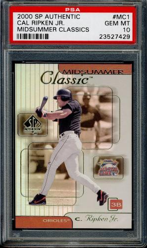 2000 SP Authentic Midsummer Classics #MC1 Cal Ripken PSA 10 #23527429