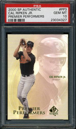 2000 SP Authentic Premier Performers #PP3 Cal Ripken PSA 10 #23034327