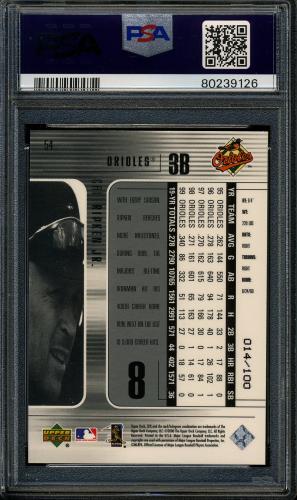 2000 SPx Radiance #54 Cal Ripken PSA 9 #80239126 - Back