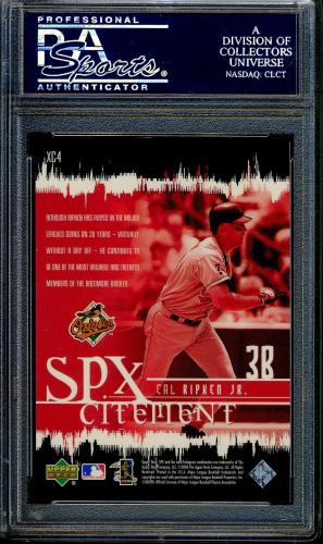 2000 SPx SPXcitement #XC4 Cal Ripken PSA 10 #22281587 - Back