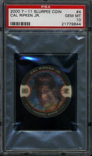 2000 Seven-Eleven Coins #4 Cal Ripken PSA 10 #21779844