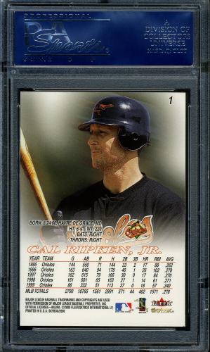 2000 Skybox #1 Cal Ripken PSA 10 #16839823 - Back