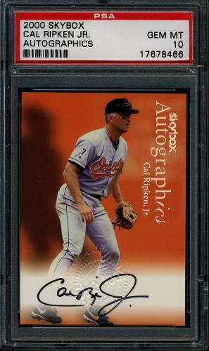 2000 Skybox Autographics Cal Ripken PSA 10 #17678466