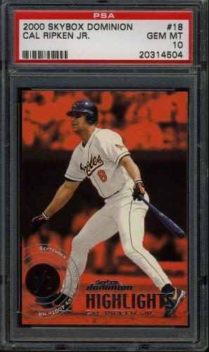 2000 Skybox Dominion #018 Cal Ripken HL PSA 10 #20314504