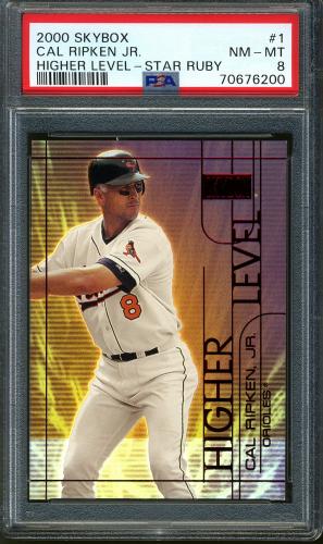 2000 Skybox Higher Level Star Rubies #HL1 Cal Ripken PSA 8 #70676200