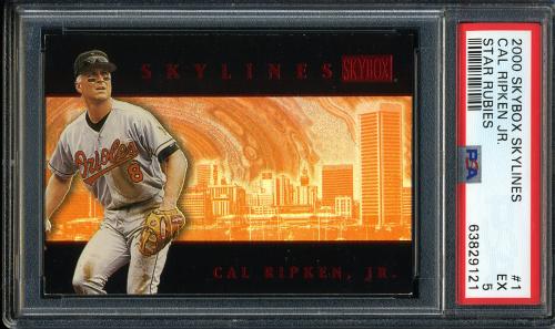 2000 Skybox Skylines Star Rubies #SL1 Cal Ripken PSA 5 #63829121