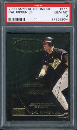2000 Skybox Technique #T11 Cal Ripken PSA 10 #27262934