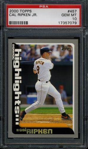 2000 Topps #457 Cal Ripken SH PSA 10 #17357079