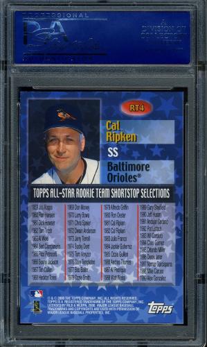 2000 Topps All-Star Rookie Team #RT4 Cal Ripken PSA 10 #15076488 - Back