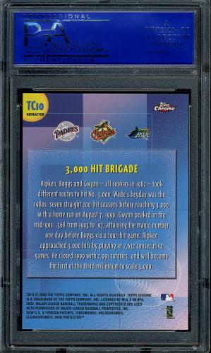 2000 Topps Chrome Combos Refractors #TC10 3000 Hit Brigade PSA 10 #30980440 - Back