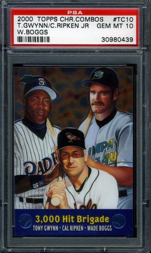 2000 Topps Chrome Combos #TC10 3000 Hit Brigade PSA 10 #30980439