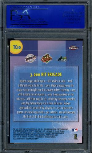 2000 Topps Chrome Combos #TC10 3000 Hit Brigade PSA 10 #30980439 - Back
