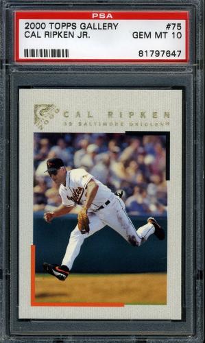 2000 Topps Gallery #075 Cal Ripken PSA 10 #81797647