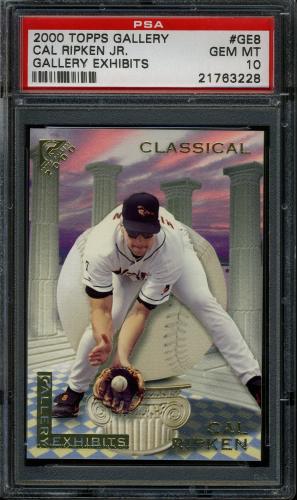 2000 Topps Gallery Exhibits #GE8 Cal Ripken PSA 10 #21763228