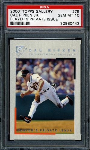 2000 Topps Gallery Player's Private Issue #075 Cal Ripken PSA 10 #30980443