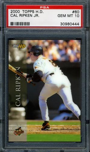 2000 Topps HD #60 Cal Ripken PSA 10 #30980444