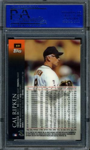 2000 Topps HD #60 Cal Ripken PSA 10 #30980444 - Back