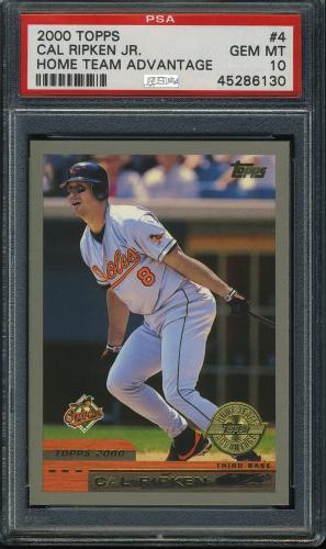 2000 Topps Home Team Advantage #004 Cal Ripken PSA 10 #45286130