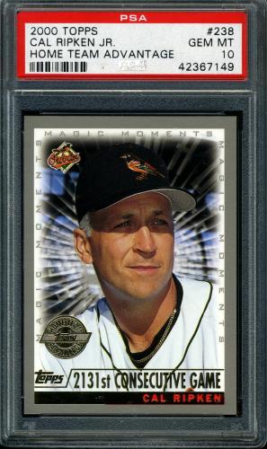 2000 Topps Home Team Advantage #238 C.Ripken MM 2131 Game PSA 10 #42367149