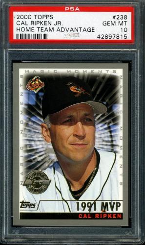 2000 Topps Home Team Advantage #238 C.Ripken MM 1991 MVP PSA 10 #42897815