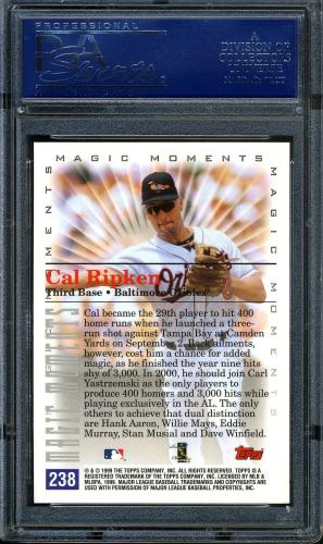 2000 Topps Limited #238 C.Ripken MM 400th HR PSA 10 #17238209 - Back