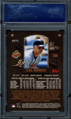 2000 Topps Limited All-Topps #AT15 Cal Ripken PSA 10 #90417053 - Back