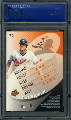 2000 Topps Stars #072 Cal Ripken PSA 10 #14853882 - Back