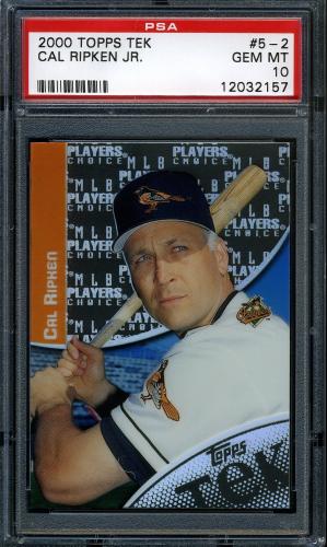 2000 Topps Tek #5-02 Cal Ripken PSA 10 #12032157