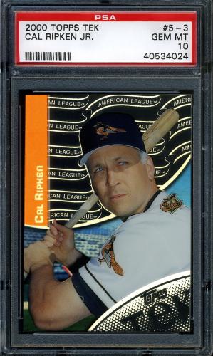2000 Topps Tek #5-03 Cal Ripken PSA 10 #40534024