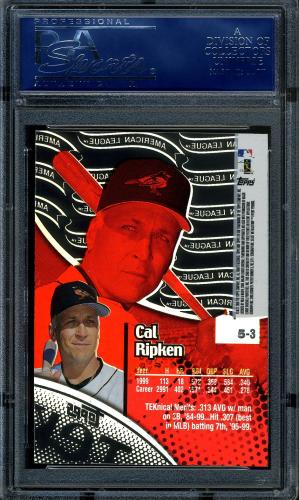 2000 Topps Tek #5-03 Cal Ripken PSA 10 #40534024 - Back