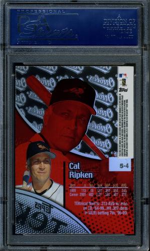 2000 Topps Tek #5-04 Cal Ripken PSA 10 #12032159 - Back