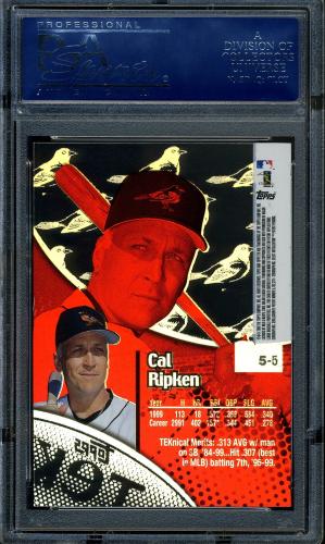 2000 Topps Tek #5-05 Cal Ripken PSA 9 #12032160 - Back