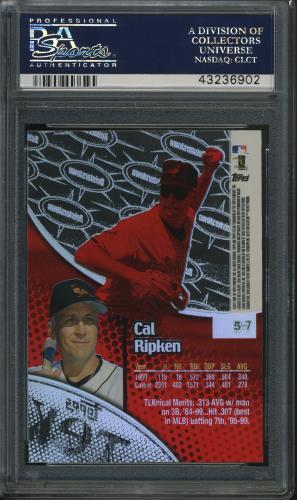 2000 Topps Tek #5-07 Cal Ripken PSA 10 #43236902 - Back