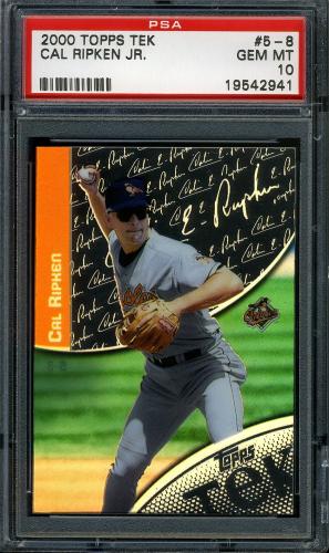 2000 Topps Tek #5-08 Cal Ripken PSA 10 #19542941