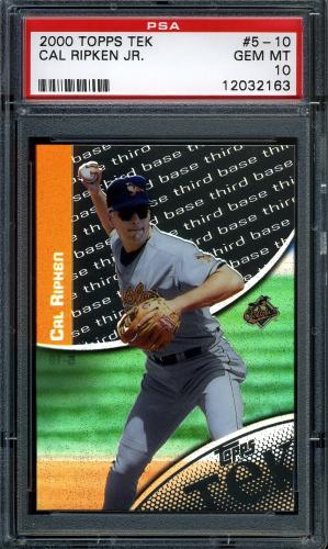 2000 Topps Tek #5-10 Cal Ripken PSA 10 #12032163
