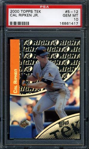 2000 Topps Tek #5-12 Cal Ripken PSA 10 #16861417
