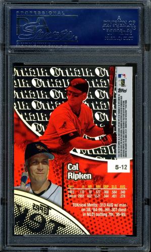 2000 Topps Tek #5-12 Cal Ripken PSA 10 #16861417 - Back
