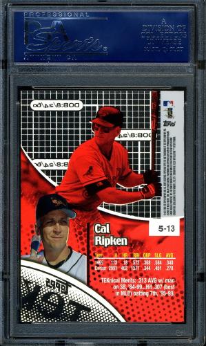 2000 Topps Tek #5-13 Cal Ripken PSA 10 #12032165 - Back