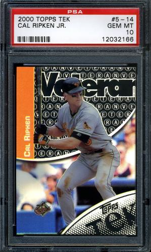2000 Topps Tek #5-14 Cal Ripken PSA 10 #12032166