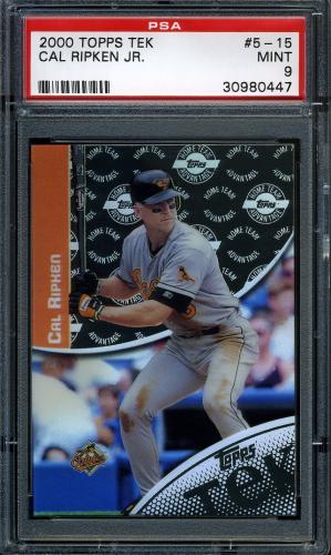 2000 Topps Tek #5-15 Cal Ripken PSA 9 #30980447