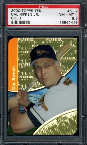 2000 Topps Tek Gold #5-02 Cal Ripken PSA 8.5 #16861418