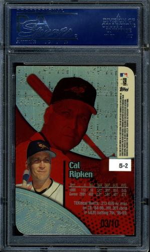 2000 Topps Tek Gold #5-02 Cal Ripken PSA 8.5 #16861418 - Back