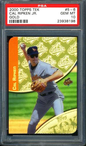 2000 Topps Tek Gold #5-06 Cal Ripken PSA 10 #23938198