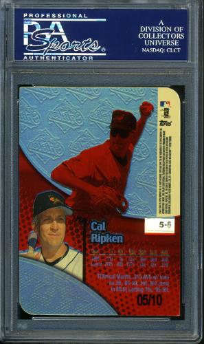 2000 Topps Tek Gold #5-06 Cal Ripken PSA 10 #23938198 - Back
