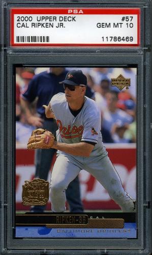 2000 Upper Deck #057 Cal Ripken PSA 10 #11786469