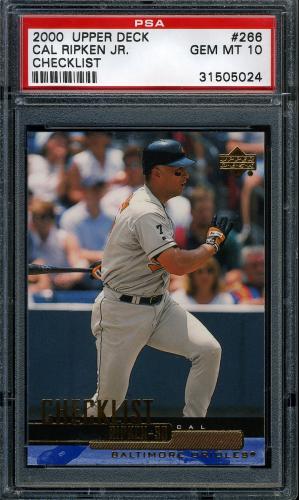 2000 Upper Deck #266 Cal Ripken SH CL PSA 10 #31505024