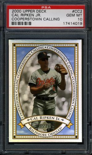 2000 Upper Deck Cooperstown Calling #CC2 Cal Ripken PSA 10 #17414019