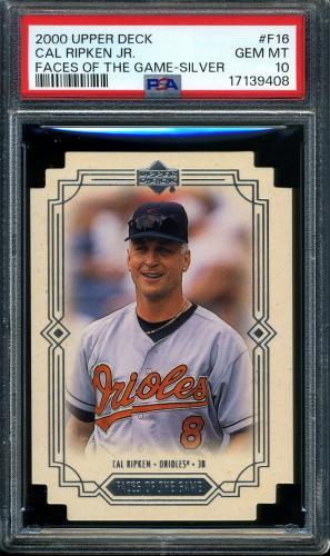 2000 Upper Deck Faces of the Game Die Cuts #F16 Cal Ripken PSA 10 #17139408